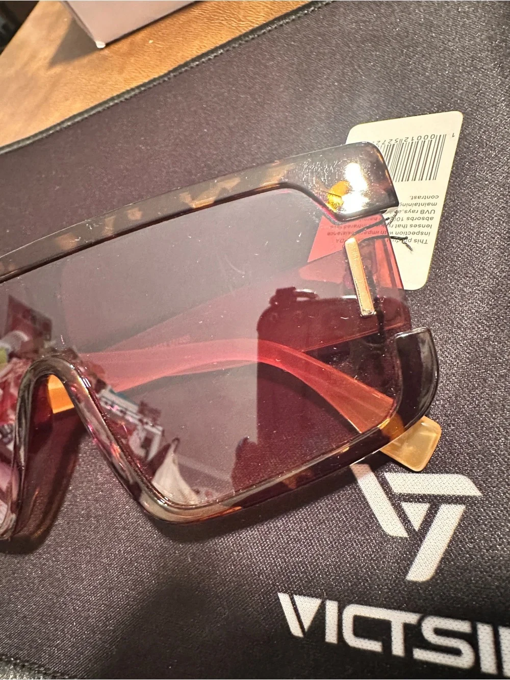Tortoiseshell Sunglasses with Amber Temples and Brown Lenses S36